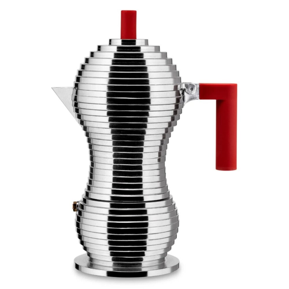 Pulcina Espresso Coffee Maker – Alessi x illy by Michele De Lucchi – 6-Cup Moka